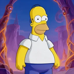 Jim Carrey as Homer Simpson, 4k, artstation, cgsociety, award-winning, masterpiece, stunning, beautiful, glorious, powerful, fantasy art