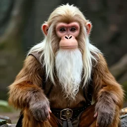 ( gandalf ) dressed as a monkey!!!!