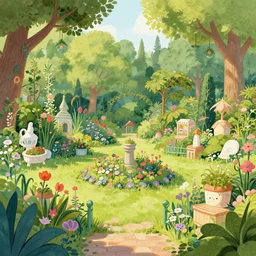 a fairytale garden by pablo amaringo
