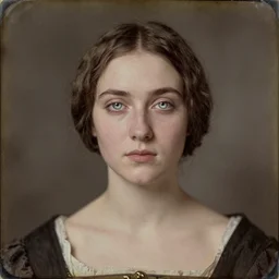 portrait of a beautiful young lady with silver eyes, colored daguerreotype, by Schiele, by Mackintosh, by Pontormo