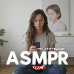 youtube thumbnail for an asmr video