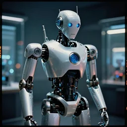 the problem's plain to see, too much technology,, cybertronic robot, cinematic, volumetric lighting, f 8 apeture, eastman 5 3 8 4 film,