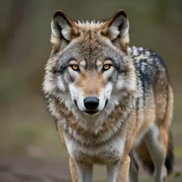 a beautiful detailed surreal wolf, hiperrealism by ellen jewett