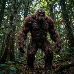 found footage of a monster in the woods