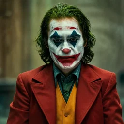 still of doge as Joker in new joker film