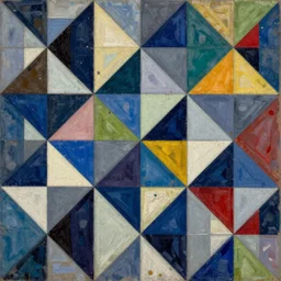 geometric abstract wallpaper collage, intricate oil painting by wassily kandinsky, trending on artstation