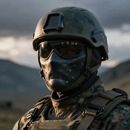 spec - ops uniform mask, special forces, dark design
