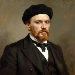 Vladimir Lenin with his cap on by William Adolphe Bouguereau