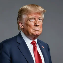 a caricature of donald trump in achille superbi style