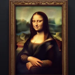 the mona lisa, african woman