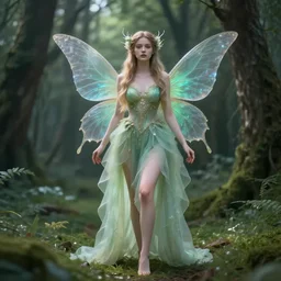 beautiful beautiful full body portrait fairy faerie fey fae queen forest spirit highly detailed CGsociety subtle enchanting alluring magical concept art HDR hyper realistic volumetric lighting subsurface scattering unreal
