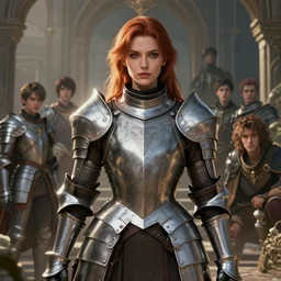 highly detailed portrait of a beautiful sensual female wearing a knight armor, stephen bliss, 8 k, unreal engine, fantasy art by greg rutkowski, loish, rhads, ferdinand knab, makoto shinkai and lois van baarle, ilya kuvshinov, rossdraws, tom bagshaw, global illumination, radiant light, detailed and intricate environment