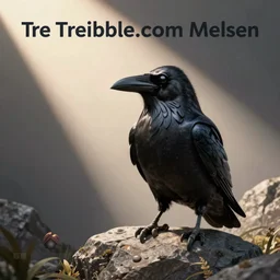 Raven, trending on dribbble.com mascot