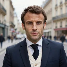 closeup portrait of emmanuel macron dressed as napoleon in a paris street, natural light, sharp, detailed face, magazine, press, photo, steve mccurry, david lazar, canon, nikon, focus