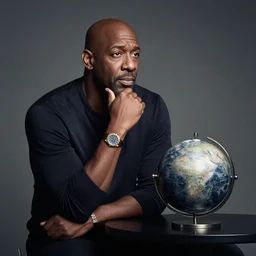 Steve Harvey pondering his Orb by Todd Lockwood