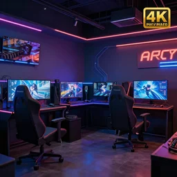gaming house, 4k