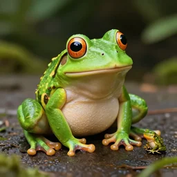 frog made out of other frogs