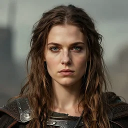 head and shoulders portrait of a barbarian, female, high fantasy, dnd, trending on pinterest, nuri iyem, james gurney, james jean, greg rutkowski, anato finnstark