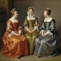 a beautiful painting of european noble women by insist