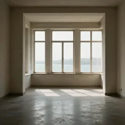 liminal space empty room opening up to windows bliss world
