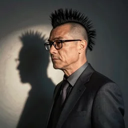 Saul Goodman with a Mohawk