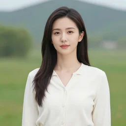 a portrait photograph of a female character in a scenic environment by christopher nolan, shot on large format film camera,