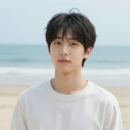 wonyo jang on the beach