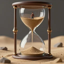 cinema 4D render, A24!film cinematography, intricately detailed tiny humanoid inside an hourglass, falling sand inside, hourglass ⌛️ futuristic 1990s contemporary art, sci-fi, trapped inside an hourglass, sand, time, deserted sand, glass, inside view, humanoid pov, intricate artwork by Tooth Wu and wlop and beeple, octane render, trending on artstation, greg rutkowski very coherent symmetrical artwork, depth field, unreal engine, cinematic, hyper realism, high detail, octane render, 8k