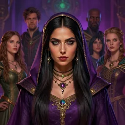 centered head - on medium shot painted portrait maya ali as occultist templar by sasha tudbaseva, gloomhaven, gaudy colours, octane render, unreal engine, matte painting concept art, fanart artstation by jesper ejsing and rhads and lois van baarle and ilya kuvshinov and rossdraws