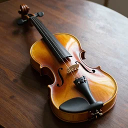 cubism violin on table