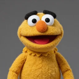 nelly bertram as a muppet. highly detailed felt. hyper real photo. 4 k.