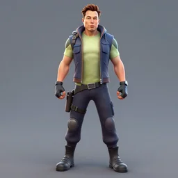full body image of Elon musk fortnite skin