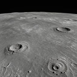 the gray surface of the lunar horizon, matte painting, trending on artstation, professional digital art, hd