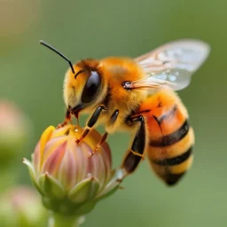bee wearing orange inamte suite