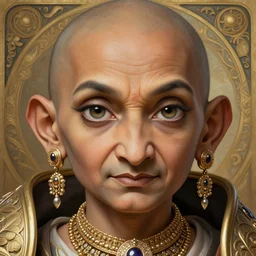 Ghandi as an Astartes, beautiful detailed eyes, cute, fantasy, intricate, elegant, highly detailed, digital painting, 4k, HDR, concept art, detailed jewelry, smooth, sharp focus, illustration, art by Artgerm, H R Giger and Alphonse Mucha