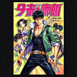 professionally drawn 9 0 s seinen cyberpunk horror action manga cover art, full color, beautiful coherent professional, drawn by ilya kuvshinov, ilya kuvshinov, and hiromu arakawa
