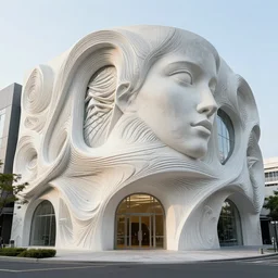 Futuristic Facades with biomimicry carvings