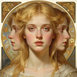 symmetry!! portrait of young woman blessed with ever - increasing physical and mental perfection, slice - of - life, realism, blonde hair, perfect face!! intricate, elegant, highly detailed, holy perfection!! digital painting, artstation, concept art, smooth, sharp focus, illustration, humanity, art by artgerm and greg rutkowski and alphonse mucha