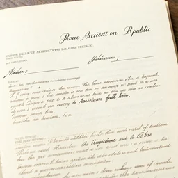 when the architects of our republic wrote the magnificent words of the constitution and the declaration of independence, they were signing a promissory note to which every american was to fall heir. ultrafine highly detailed colorful illustration, intricate linework, sharp focus, octopath traveler, final fantasy, unreal engine highly rendered, global illumination, radiant light, intricate environment