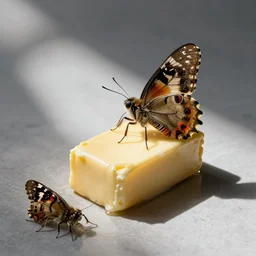 still life butter. art by maria sibylla merian,