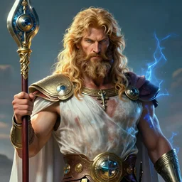 a highly detailed electric portrait of zeus, james gurney, james jean