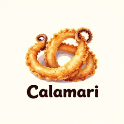 logo for a project called Calamari.  The logo is shaped like fried calamari rings.
