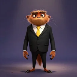 cockroach character securityguard : : black suit : : yellow tie : : head torso legs feet : : lorax movie : : nightmare before christmas : : artstation