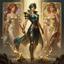ashe, league of legends splash art, path traced, octane render, highly detailed, high quality, digital painting, hd, alena aenami, lilia alvarado, shinji aramaki, karol bak, alphonse mucha, tom bagshaw