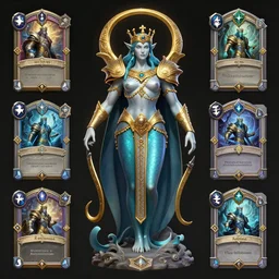 a portrait neptune king of atlantis, front full view, trending on artstation, intricate, elegant, highly detailed, orthographic, hd, 8 k, sharp high quality artwork by greg rutkowski, concept art, blizzard warcraft artwork, hearthstone card artwork