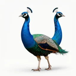 a hubrid between a peacock and a dinosaur, photography, award winning