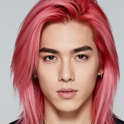 photo of jeffree star in the 2 0 0 0 s with pink red hair