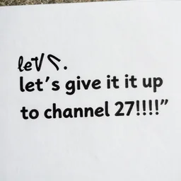 “let’s give it up for channel 27!!!!”