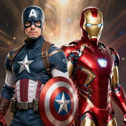 captain america and iron man combined