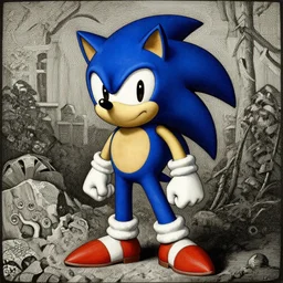 sonic the hedgehog, gustave doré painting